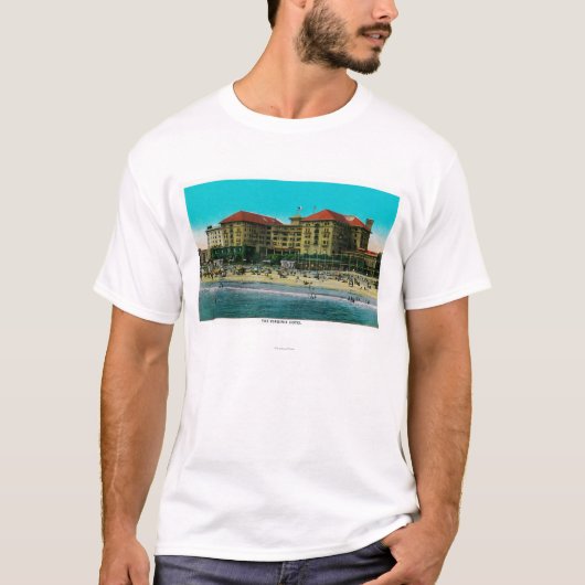 Het Virginia Hotel, Long Beach, Californië T-shirt (Voorkant)