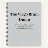 Het Virgo Brain Dump Notitieboek (Voorkant)