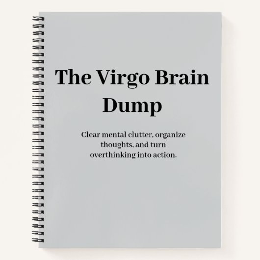 Het Virgo Brain Dump Notitieboek (Voorkant)