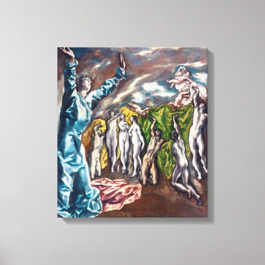 Het visioen van Sint-Jan | El Greco | Canvas Afdruk (Voorkant)