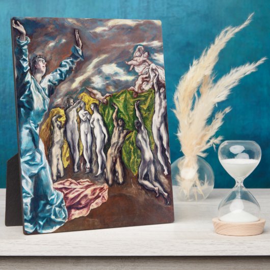 Het visioen van Sint-Jan | El Greco | Fotoplaat (Zijkant)