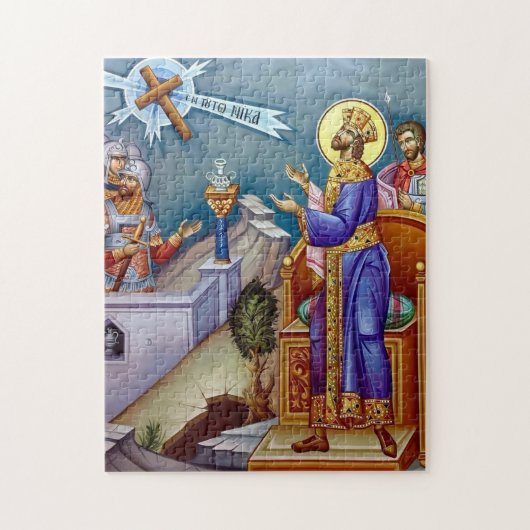 Het visioen van St. Constantijn Orthodoxe Icoon Legpuzzel (Verticaal)