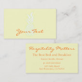 Het Visitekaartje ananas (Voorkant / Achterkant)