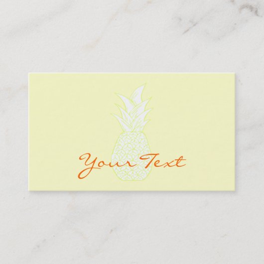 Het Visitekaartje ananas (Voorkant)