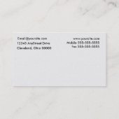 Het Visitekaartje Baker (Achterkant)