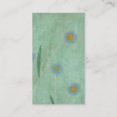 Het Visitekaartje Blauwe Poppy (Achterkant)