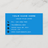 Het Visitekaartje Contactgegevens van uw Logo Info (Voorkant)