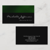 Het Visitekaartje Groen patroon van het Manuscript (Voorkant / Achterkant)