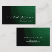 Het Visitekaartje Groen patroon van het Manuscript (Voorkant / Achterkant)