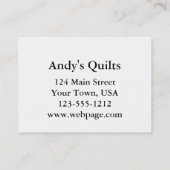 Het Visitekaartje Label aanpassen (Achterkant)