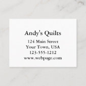 Het Visitekaartje Label aanpassen (Achterkant)