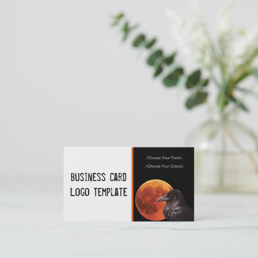 Het Visitekaartje Raven Logo (Staand voorkant)