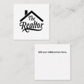 Het Visitekaartje Real Rstate Agent Realtor (Voorkant / Achterkant)