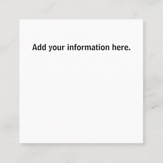 Het Visitekaartje Real Rstate Agent Realtor (Achterkant)