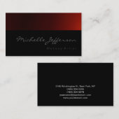 Het Visitekaartje Rode Patroon van het Manuscript  (Voorkant / Achterkant)