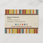 Het Visitekaartje van de Artisangroep (Achterkant)