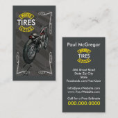 Het Visitekaartje van de Banden van de motorfiets (Voorkant / Achterkant)