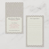 Het Visitekaartje van de Benoeming van de chevron Afsprakenkaartje (Voorkant / Achterkant)