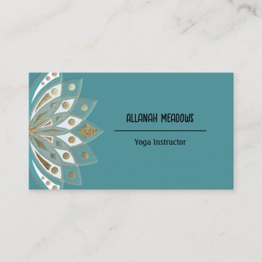 Het Visitekaartje van de Bloem van de Goud en van  (Voorkant)