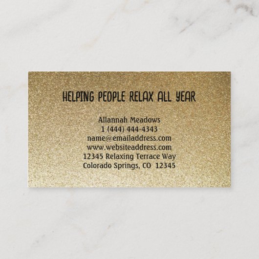 Het Visitekaartje van de Bloem van de Goud en van  (Achterkant)