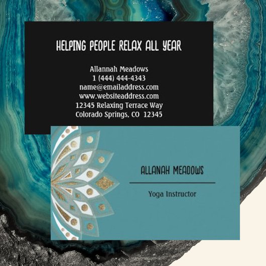 Het Visitekaartje van de Bloem van de Goud en van 