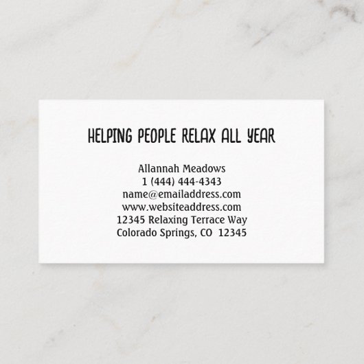 Het Visitekaartje van de Bloem van de Goud en van  (Achterkant)