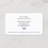 Het Visitekaartje van de Borstel van de Verf van h (Achterkant)