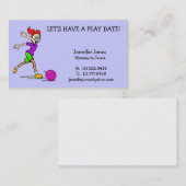 Het Visitekaartje van de Datum van het spel Contactkaartje (Voorkant / Achterkant)