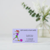 Het Visitekaartje van de Datum van het spel Contactkaartje (Staand voorkant)