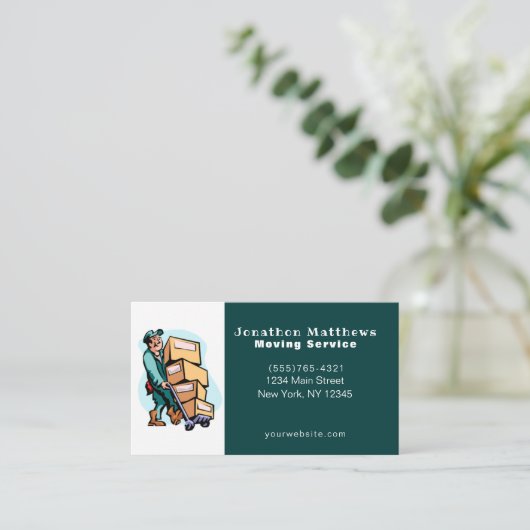 Het Visitekaartje van de Dienst van het Bedrijf va (Staand voorkant)