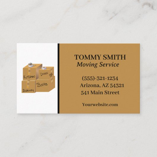 Het Visitekaartje van de Dienst van het Bedrijf va (Voorkant)