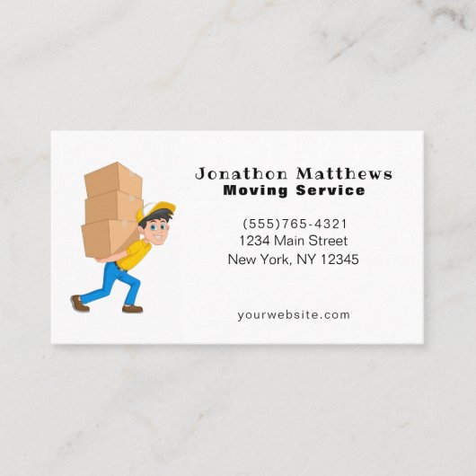 Het Visitekaartje van de Dienst van het Bedrijf va (Voorkant)