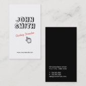 Het Visitekaartje van de Directeur van het Gieten  (Voorkant / Achterkant)