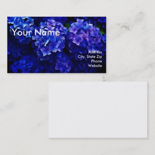 Het Visitekaartje van de essentiële Olie (Voorkant / Achterkant)