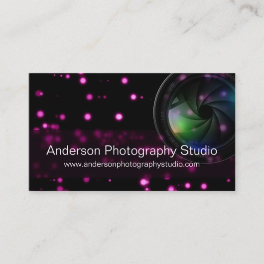 Het Visitekaartje van de Fotograaf van Bokeh & van (Voorkant)