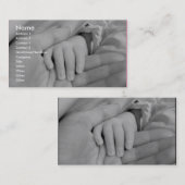 Het Visitekaartje van de Hands Kinderzorg van het  (Voorkant / Achterkant)