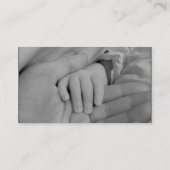 Het Visitekaartje van de Hands Kinderzorg van het  (Achterkant)