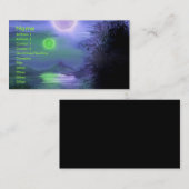 Het visitekaartje van de hemel van de andere werel (Voorkant / Achterkant)