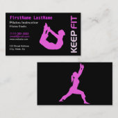 Het Visitekaartje van de Instructeur van Pilates (Voorkant / Achterkant)