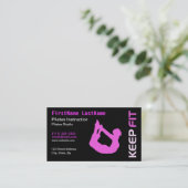 Het Visitekaartje van de Instructeur van Pilates (Staand voorkant)