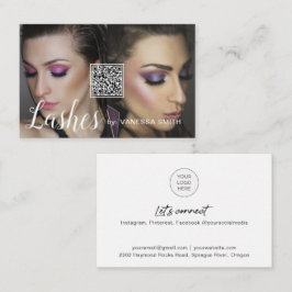 Het visitekaartje van de knol met code QR en foto'