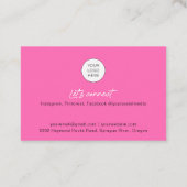 Het visitekaartje van de knol met code QR en foto' (Achterkant)