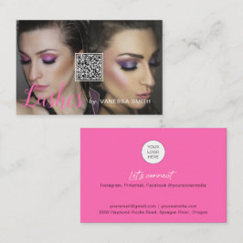 Het visitekaartje van de knol met code QR en foto'