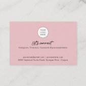 Het visitekaartje van de knol met code QR en foto' (Achterkant)