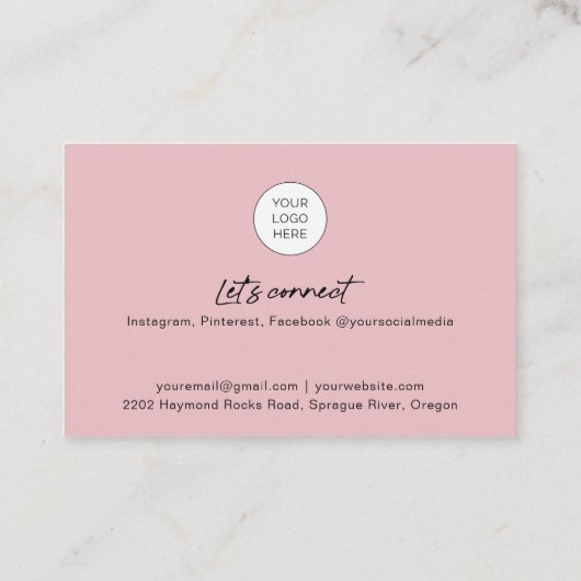 Het visitekaartje van de knol met code QR en foto' (Achterkant)