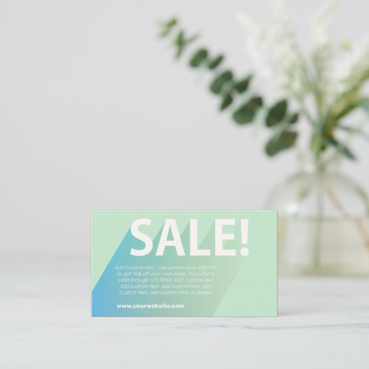 Het Visitekaartje van de Korting van de Gradiënt v (Staand voorkant)