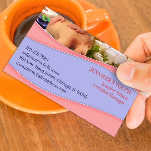 Het Visitekaartje van de Massage van het kuuroord