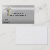 HET VISITEKAARTJE VAN DE MEDISCHE ARTS (Voorkant / Achterkant)