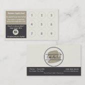 Het Visitekaartje van de Ponskaart van de Klantenkaartje (Voorkant / Achterkant)