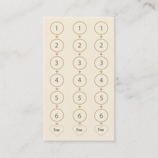 Het Visitekaartje van de Ponskaart van de Klantenkaartje (Voorkant)